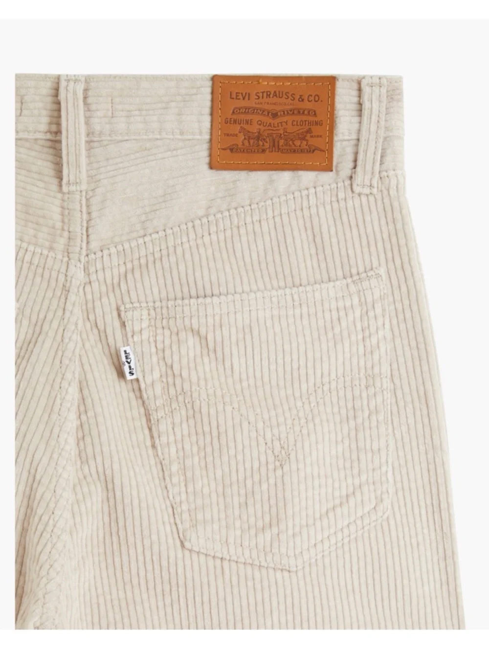 NWT Levi's Premium RIBCAGE STRAIGHT ANKLE CORDUROY WOMEN'S PANTS Sz 31x27 - Picture 7 of 13